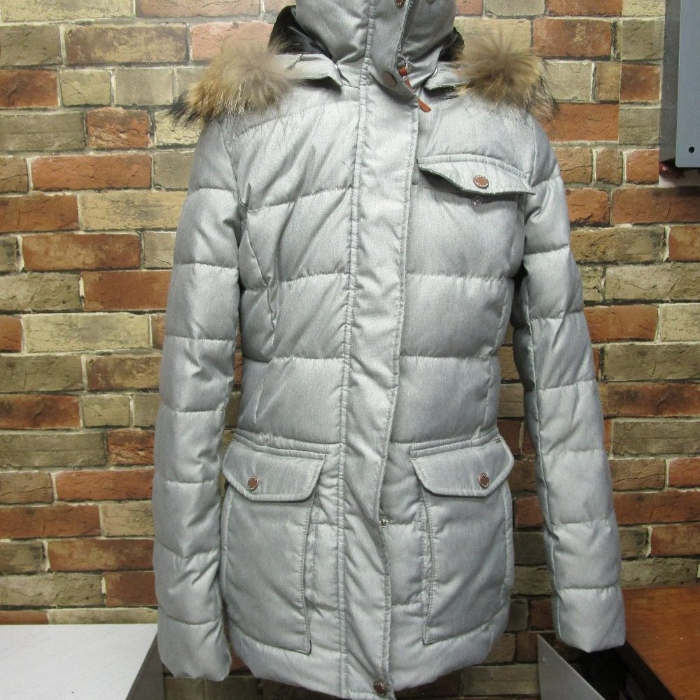 LUHTA Women's Jacket Gray Hooded Size 36/8